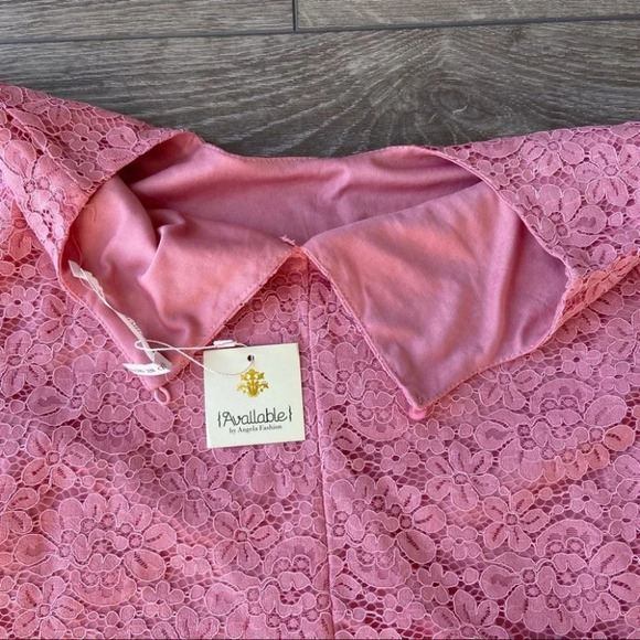 NWT Available  by Angela Fashion Lace Crop Top - Picture 7 of 7